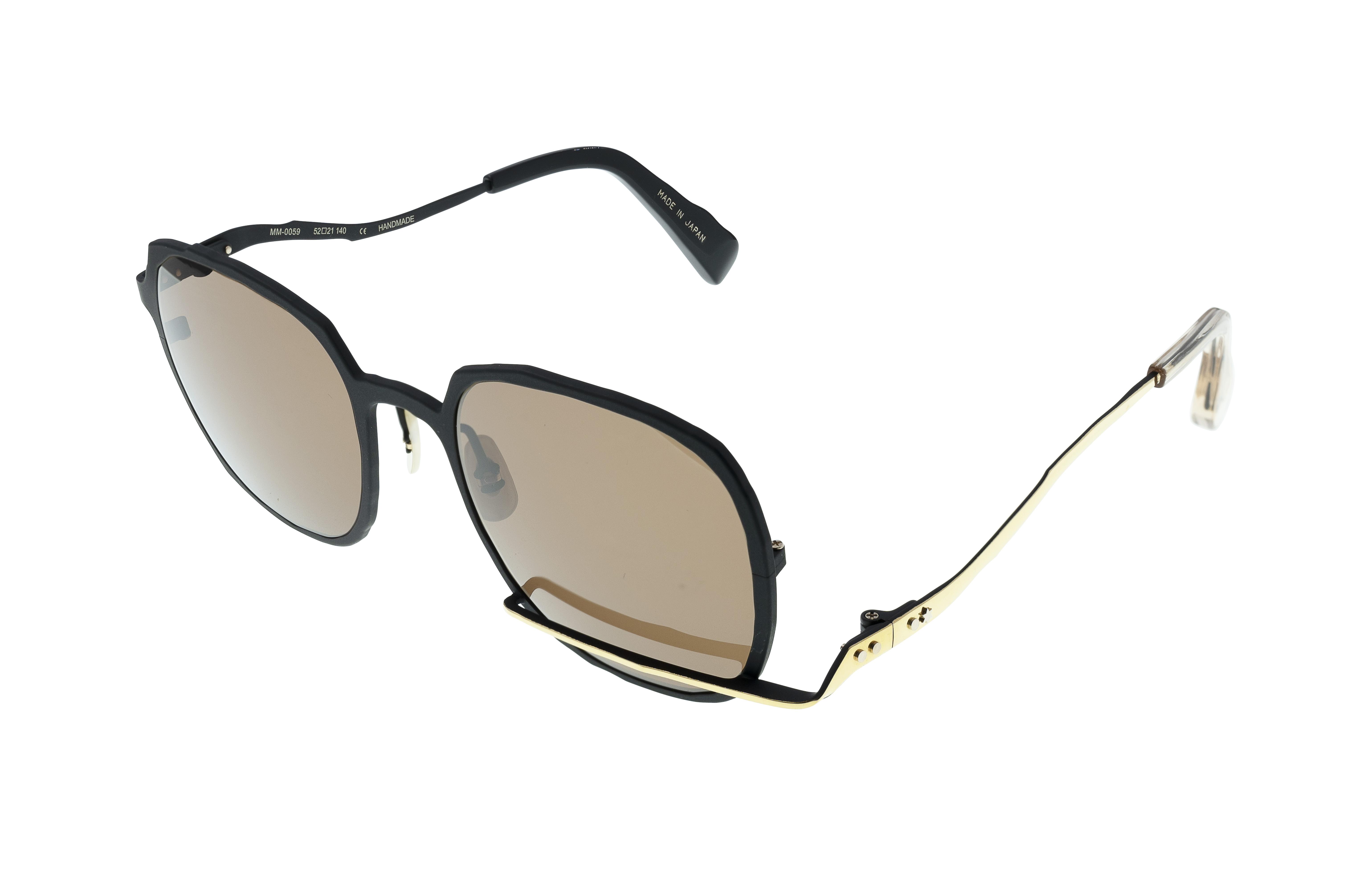 Masahiro Maruyama Titanium Sunglasses - MM-0059 / #3 Black/Gold - Image 1